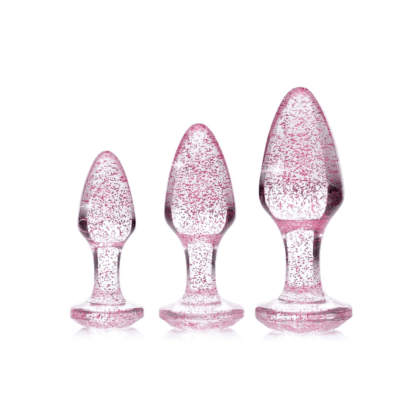 Adam & Eve Anal Toys Adam & Eve Glitter Gem Butt Plug Set