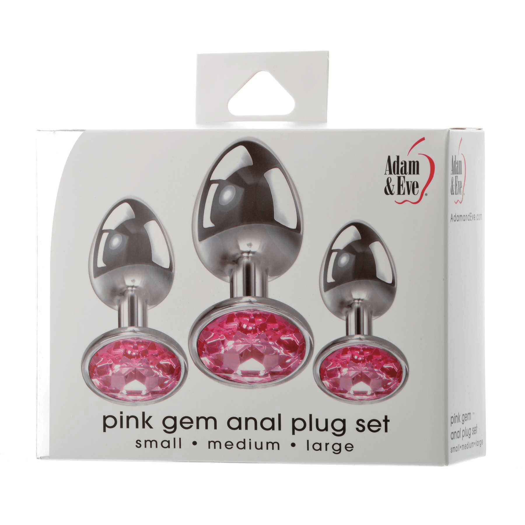 Adam & Eve Anal Toys Adam & Eve Pink Gem Anal Plug Set