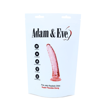 Adam & Eve Dildo Adam & Eve Pink Jelly Realistic Dildo