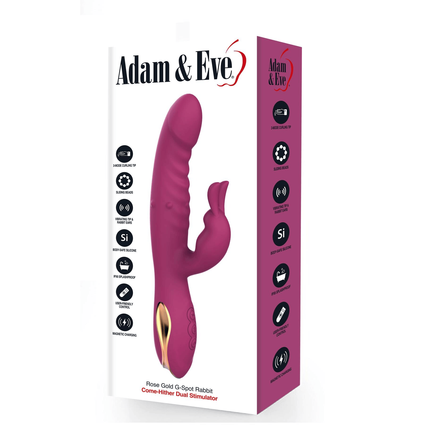 Adam & Eve Rabbit Vibrators Adam & Eve Rose Gold G-Spot Rabbit Stimulator