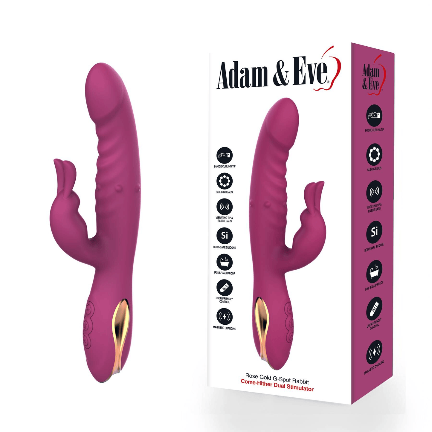Adam & Eve Rabbit Vibrators Adam & Eve Rose Gold G-Spot Rabbit Stimulator