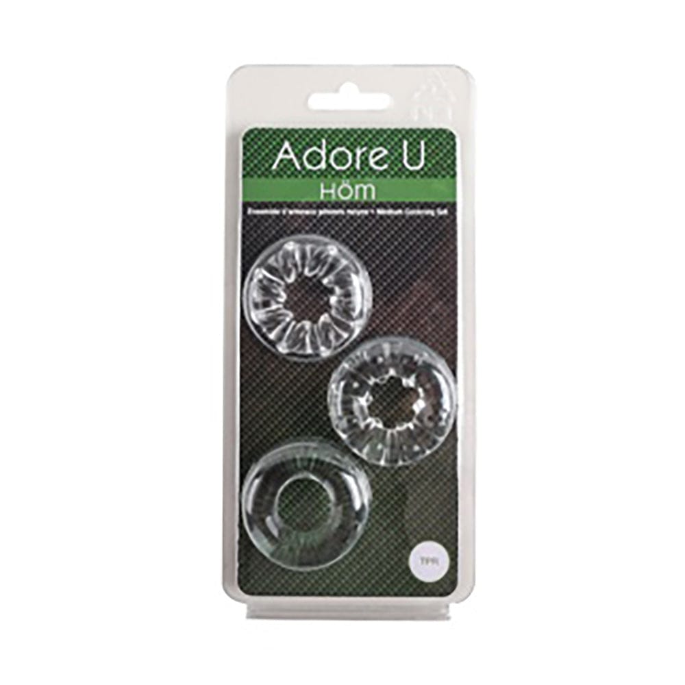 Adore U Cock Rings Adore U Höm Medium Clear Cockring Set
