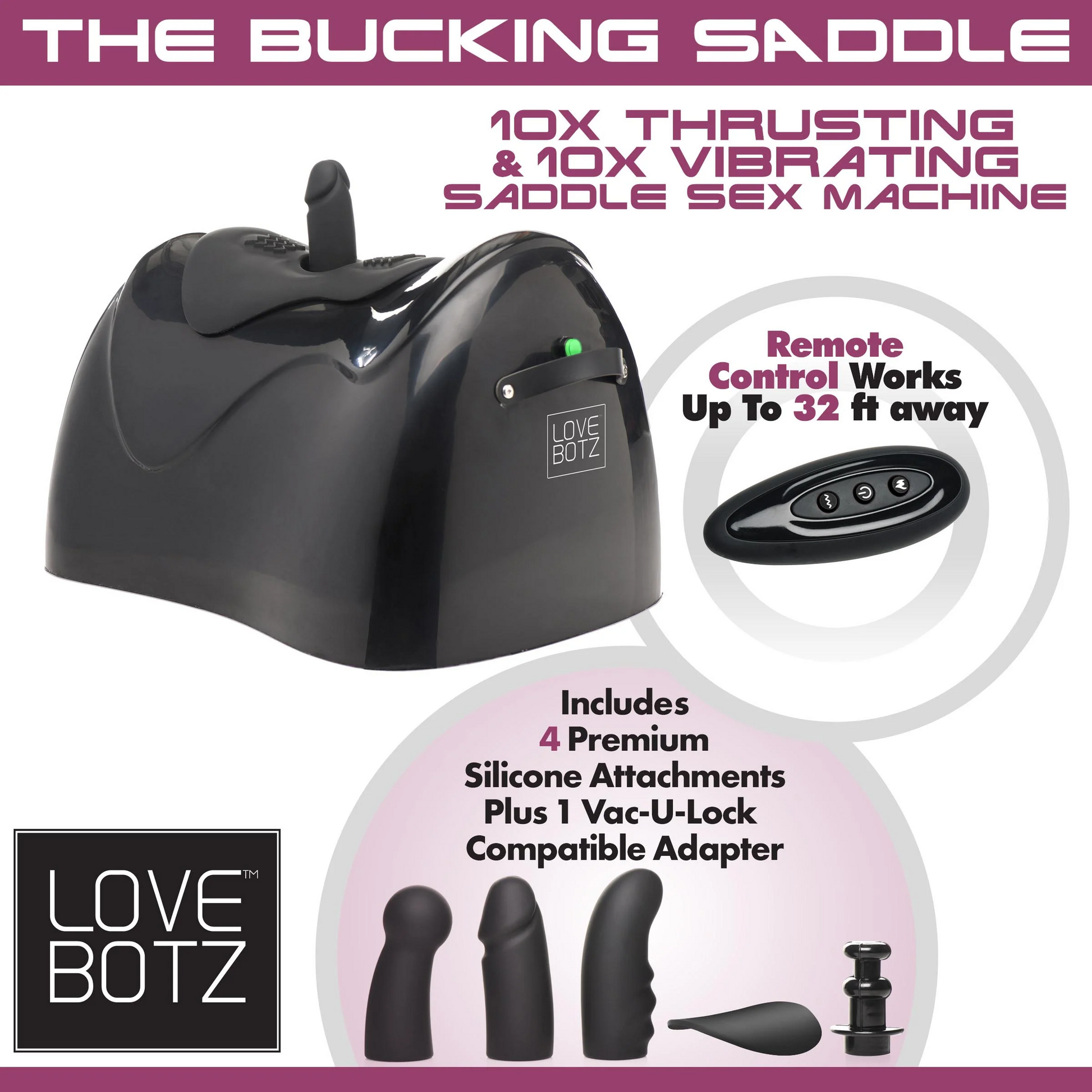 LoveBotz The Bucking Saddle Sex Machine - XOXTOYS