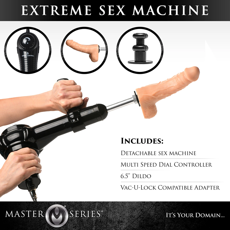 Master Series Ultimate Obedience Chair With Sex Machine - XOXTOYS