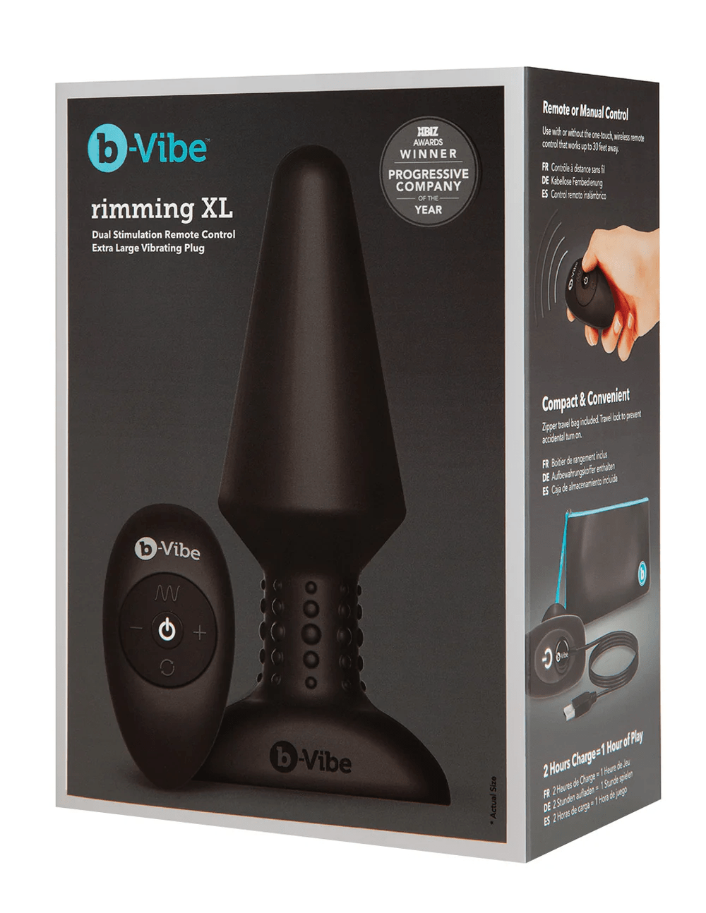 b-Vibe Anal Toys b-Vibe Rimming Plug XL