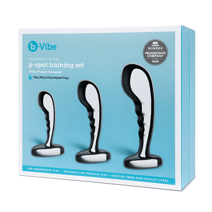 b-Vibe Anal Toys b-Vibe Stainless Steel P-Spot Training Set