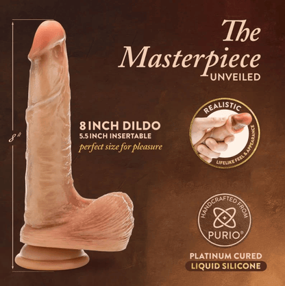 Blush Renaissance DaVinci Sliding Foreskin Dildo detail