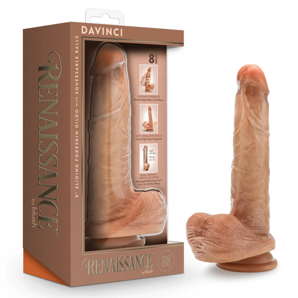 Blush Renaissance DaVinci Sliding Foreskin Dildo