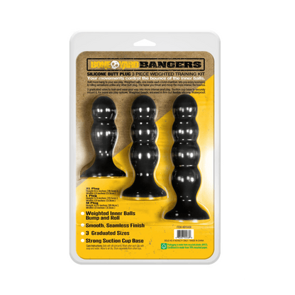Boneyard Toys Anal Toys Boneyard Toys Bangers Silicone Butt Plug Training Kit