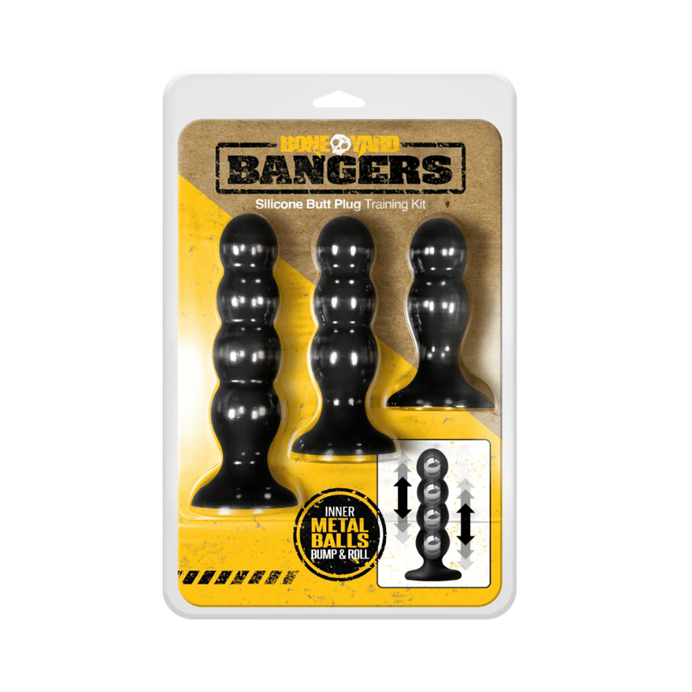 Boneyard Toys Anal Toys Boneyard Toys Bangers Silicone Butt Plug Training Kit