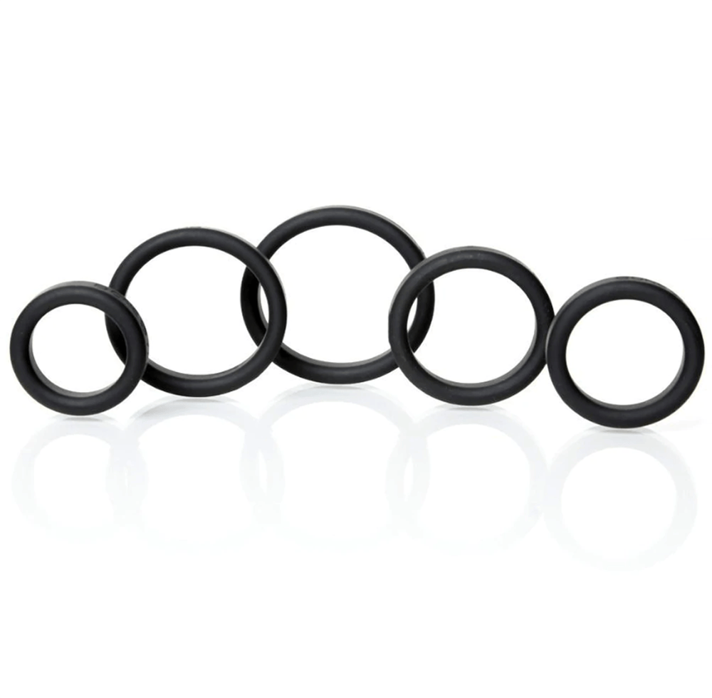 Boneyard Toys Cock Rings Boneyard Toys Silicone Ring Full Range 5 Piece Kit