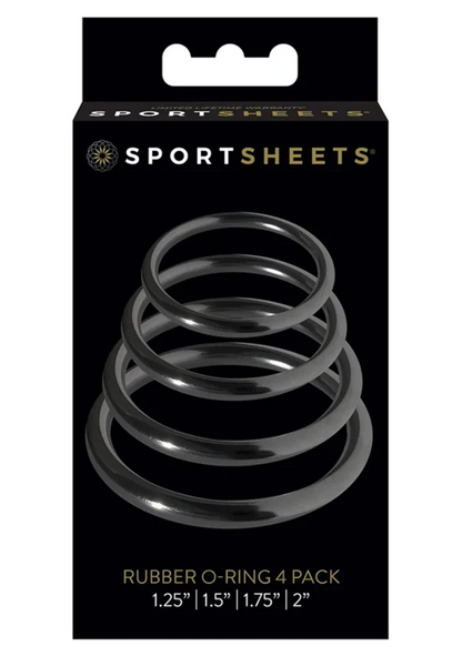 Sportsheets Rubber O Ring 4 Pack - XOXTOYS
