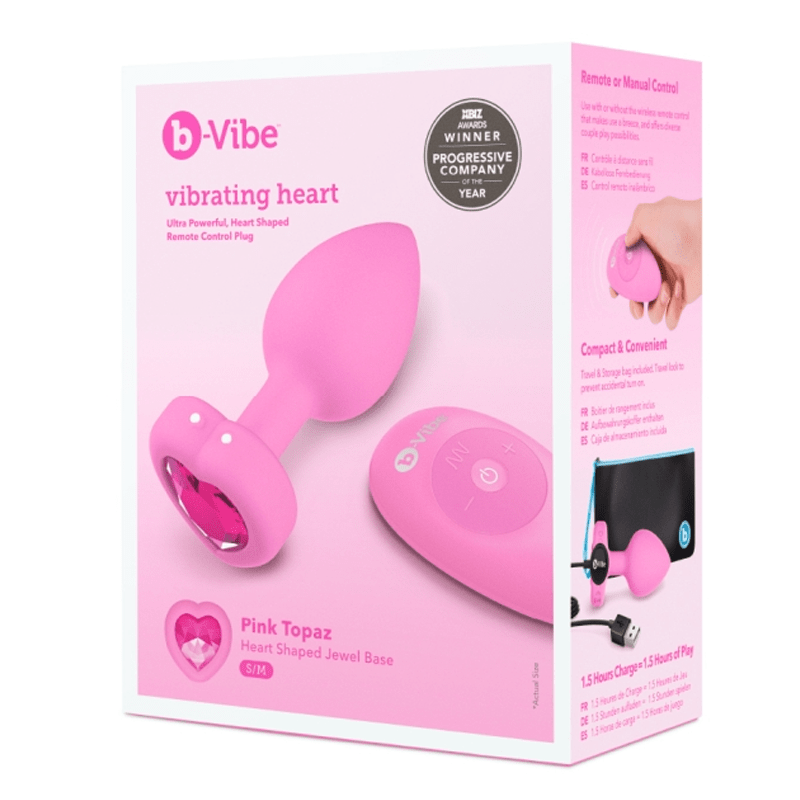 b-Vibe Anal Toys b-Vibe Vibrating Heart Remote Control Plug