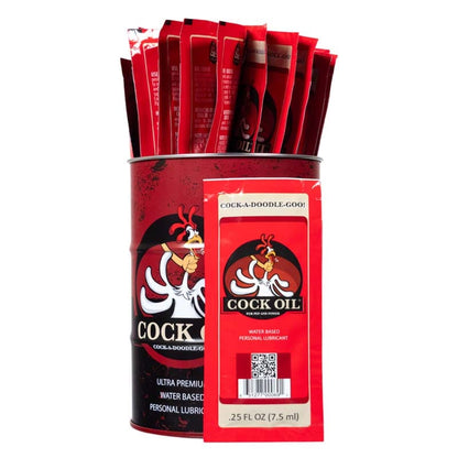 Cock Oil Water Based Lube Cock Oil Premium Water-Based Lubricant Collector’s Edition Drum