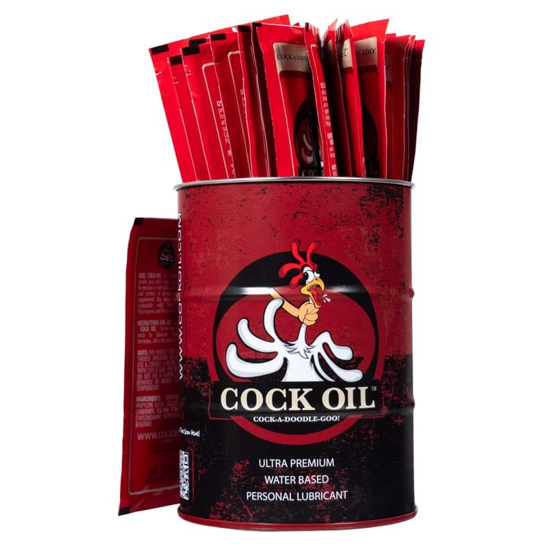Cock Oil Water Based Lube Cock Oil Premium Water-Based Lubricant Collector’s Edition Drum