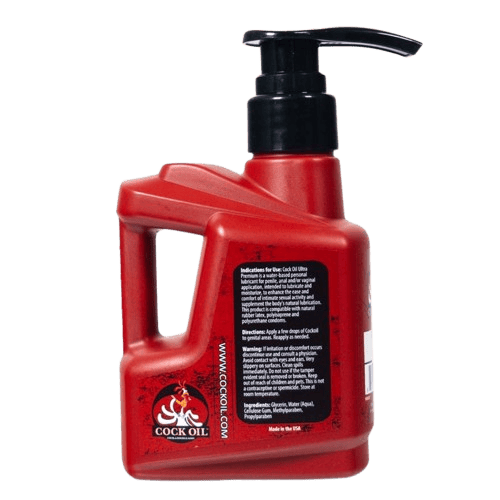 Cock Oil Water Based Lube Cock Oil Premium Water-Based Lubricant With Pump