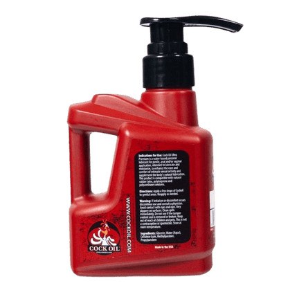 Cock Oil Water Based Lube Cock Oil Premium Water-Based Lubricant With Pump