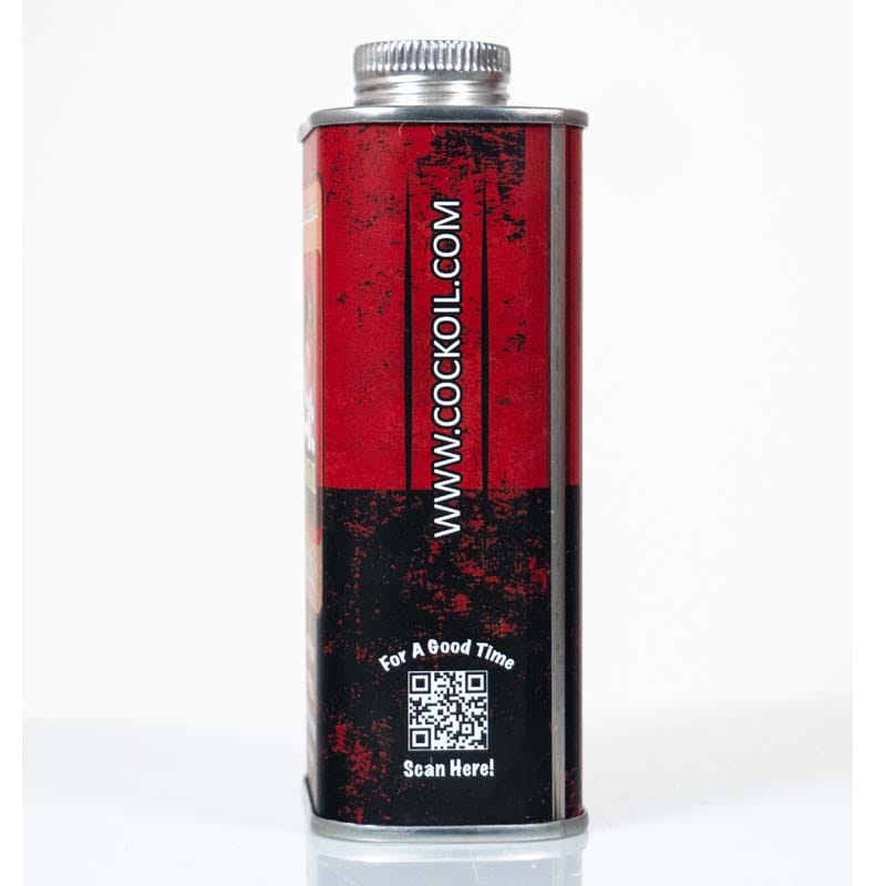 Cock Oil Water Based Lube Cock Oil Premium Water-Based Lubricant Tin Can