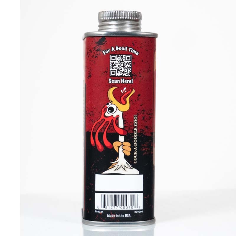 Cock Oil Water Based Lube Cock Oil Premium Water-Based Lubricant Tin Can