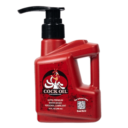 Cock Oil Water Based Lube Cock Oil Premium Water-Based Lubricant With Pump
