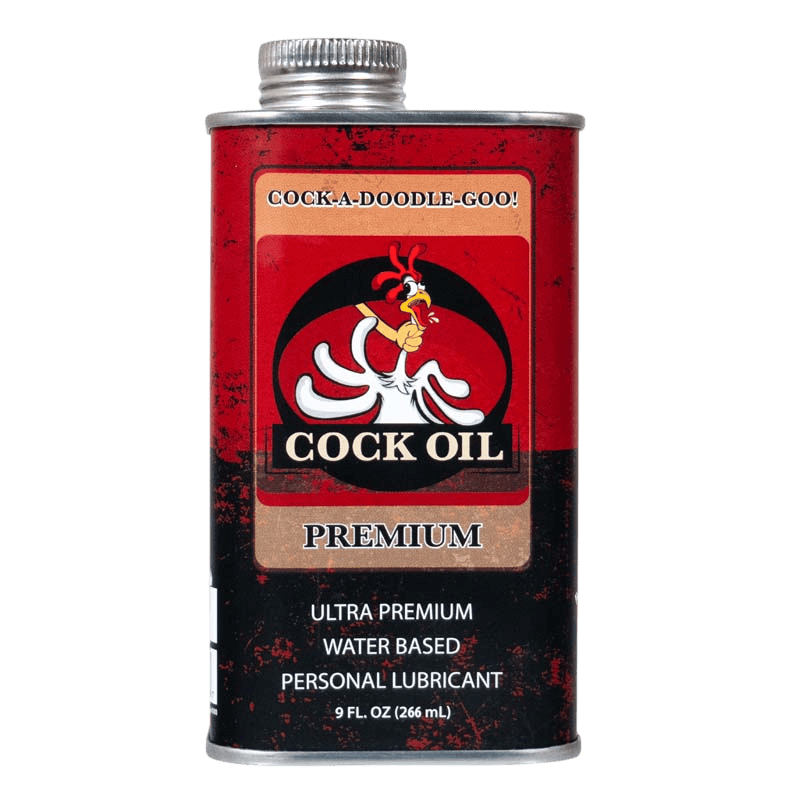 Cock Oil Water Based Lube Cock Oil Premium Water-Based Lubricant Tin Can