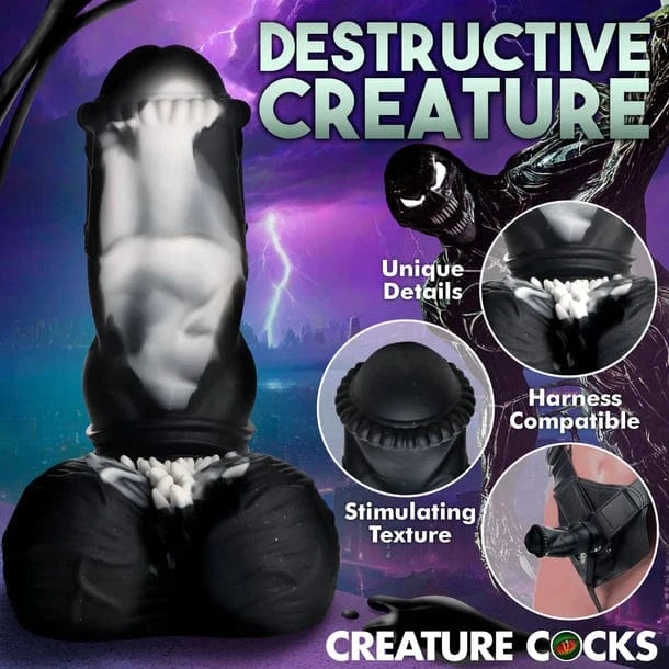 Creature Cocks Venom Silicone Dildo product features
