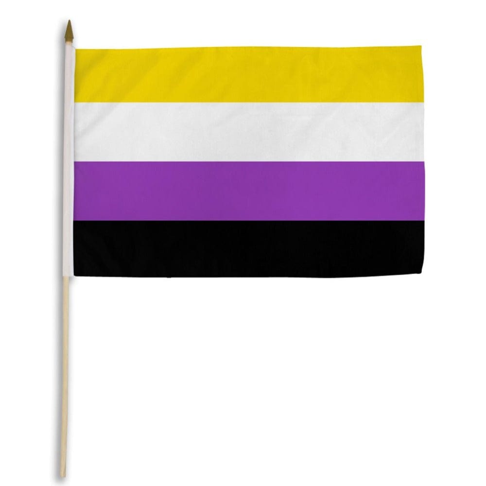 Flags Importer Pride Flags Flags Importer 12" x 18" Non-Binary Stick Pride Flag