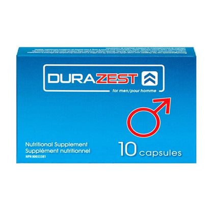 Durazest for Men 10-pill packaging