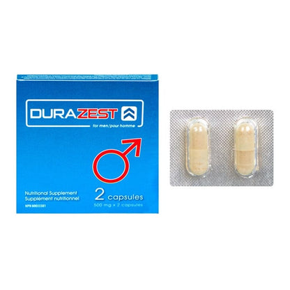 Durazest for Men 2-pill package with pills