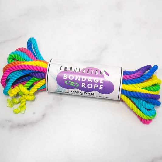 Emojibator Unicorn Rainbow Bondage Rope - XOXTOYS