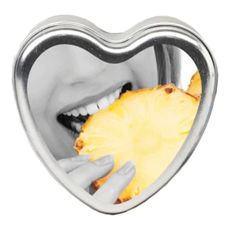 Earthly Body Massage Candles Pineapple Earthly Body Heart Tin Edible Massage Candle