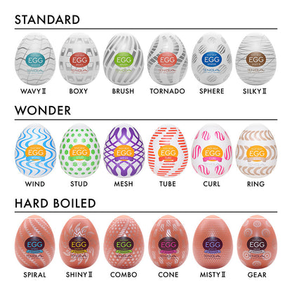 Tenga Hard Boiled Egg II Masturbator 6 Pack - XOXTOYS