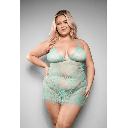 Fantasy Lingerie Lingerie 1X/2X Fantasy Lingerie Marina Chemise & G-String Panty