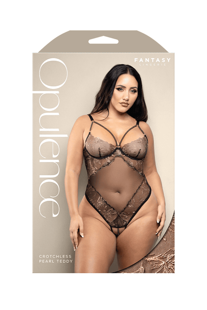 Fantasy Lingerie Lingerie Q/S Fantasy Lingerie Opulence Crotchless Pear Teddy