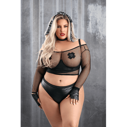 Fantasy Lingerie Lingerie 3X/4X Fantasy Lingerie Play Easy Rider Costume Set
