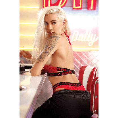 Fantasy Lingerie Lingerie Fantasy Lingerie Vibes Extra Spicy Halter Bralette & Cheeky Panty