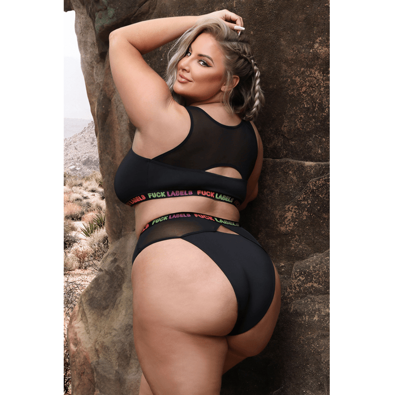 Fantasy Lingerie Lingerie Fantasy Lingerie Vibes Fuck Labels Crop Top & High Waist Bottoms