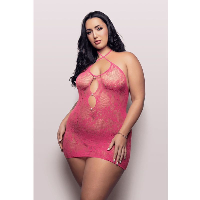 Fantasy Lingerie Lingerie Fantasy Lingerie Vixen Call Me Baby Criss-Cross Halter Dress
