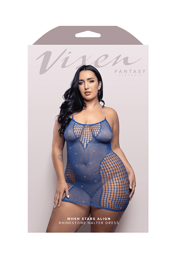 Fantasy Lingerie Lingerie Fantasy Lingerie Vixen When Stars Align Rhinestone Halter Dress