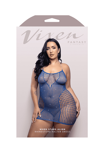 Fantasy Lingerie Lingerie Fantasy Lingerie Vixen When Stars Align Rhinestone Halter Dress