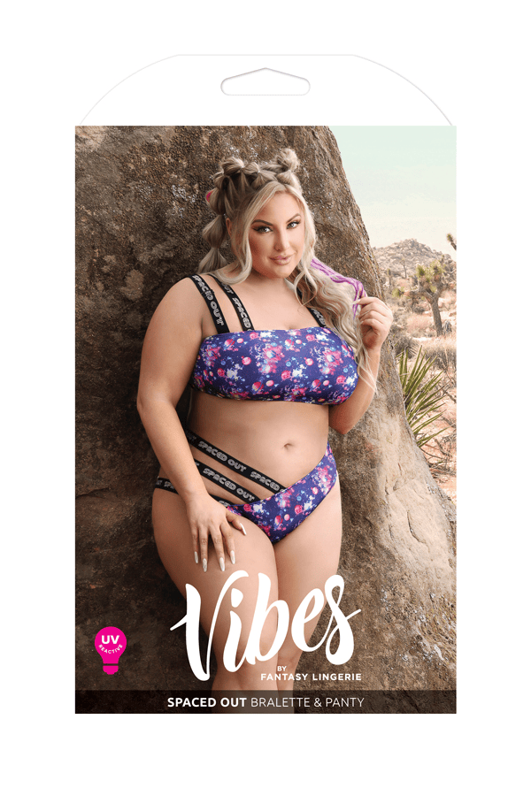 Fantasy Lingerie Lingerie Q/S Fantasy Lingerie Vibes Spaced Out Bralette & Panty