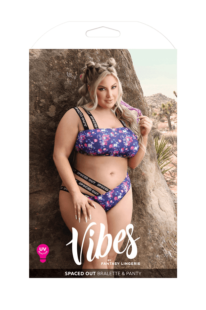 Fantasy Lingerie Lingerie Q/S Fantasy Lingerie Vibes Spaced Out Bralette & Panty
