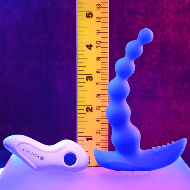 Gender X Vibrators Gender X Beaded Pleasure Remote Control Vibrator Silicone Beaded Dildo