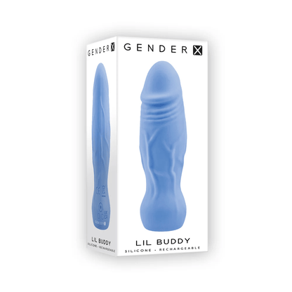 Gender X Bullets & Mini Vibes Gender X Lil Buddy Mini Vibrator Textured Silicone Dildo