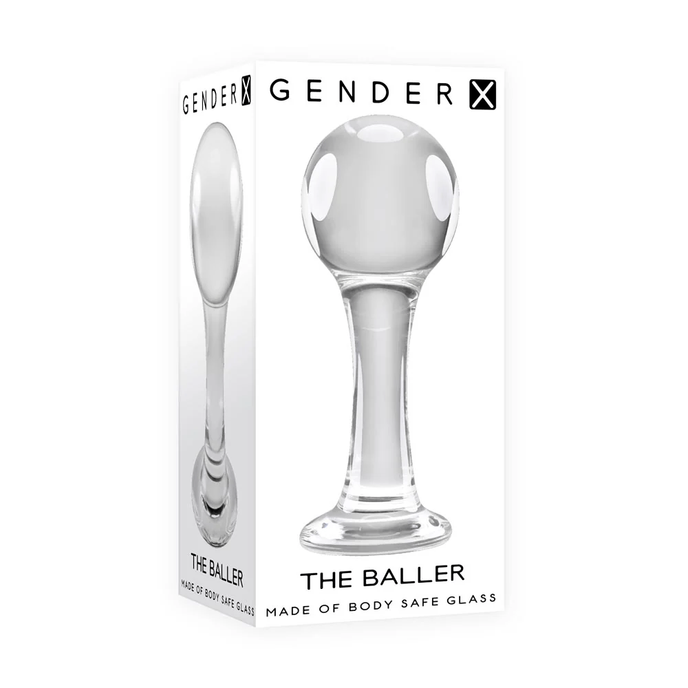 Gender X Anal Toys Gender X The Baller Glass Butt Plug