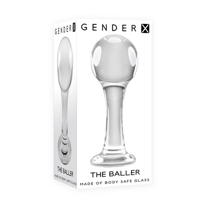Gender X Anal Toys Gender X The Baller Glass Butt Plug