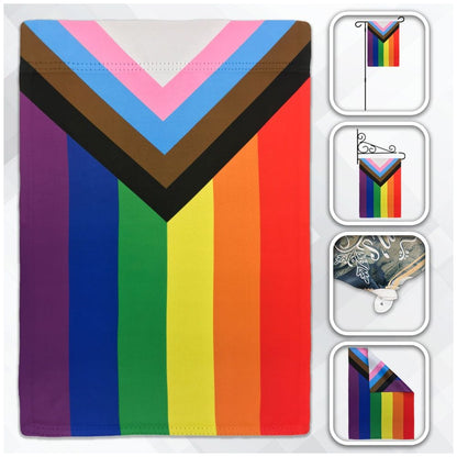 Flags Importer Pride Flags Flags Importer 12" x 18" Progress Garden Pride Flag