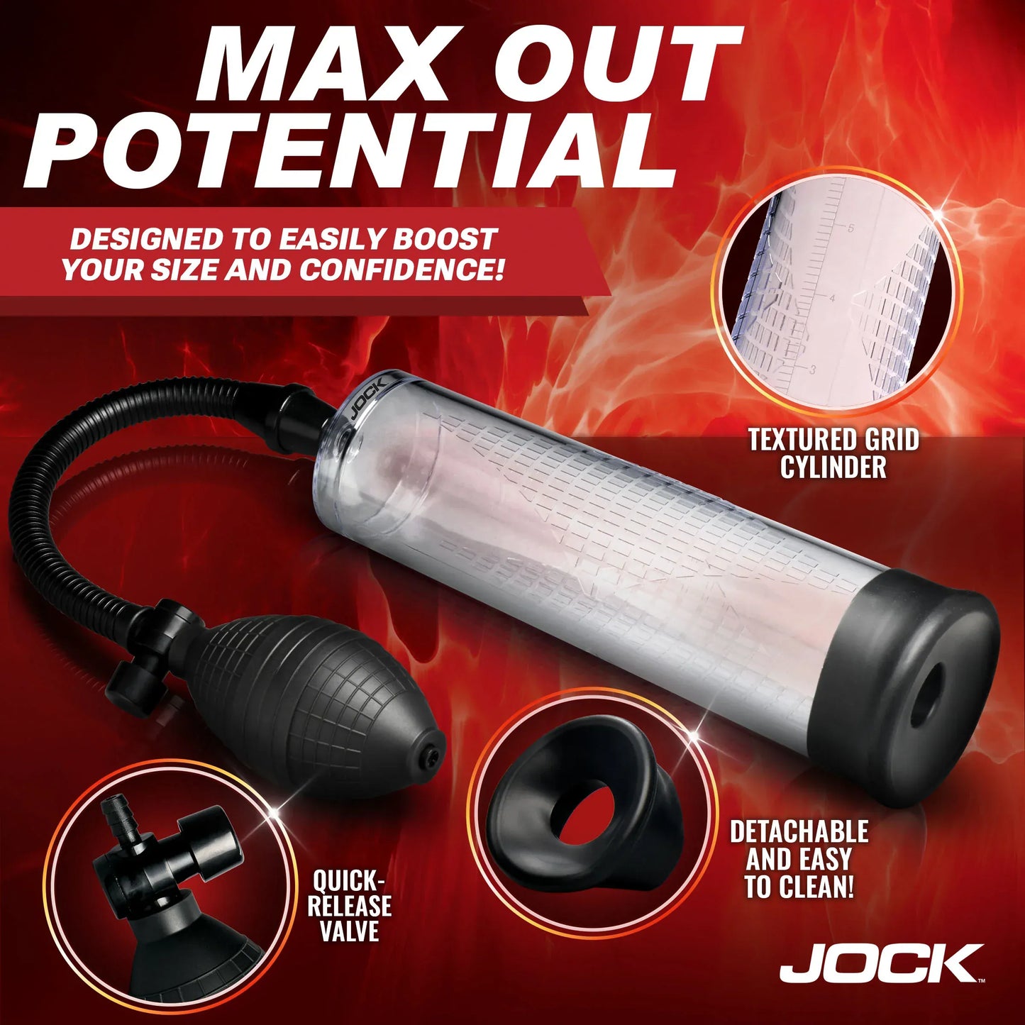 JOCK Penis Pumps Jock Advanced Amp Up Penis Pump With Bulb