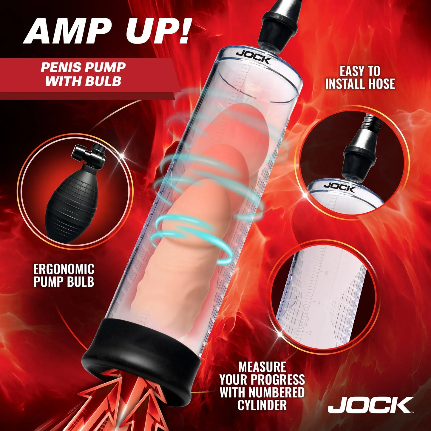JOCK Penis Pumps Jock Advanced Amp Up Penis Pump With Bulb