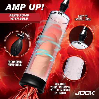 JOCK Penis Pumps Jock Advanced Amp Up Penis Pump With Bulb